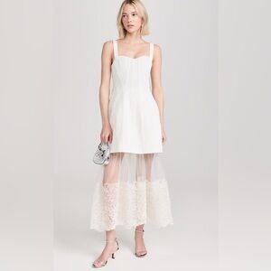 NWT - Simkhai Callan Bustier Dress (Size 4) - White